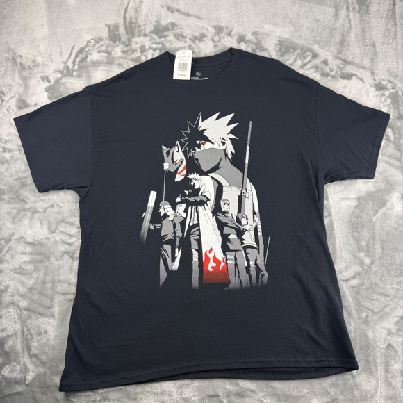 Ripple Junction Other - Naruto Shippuden Kakashi Story Graphic T-Shirt Ripple Junction Black Mens XL NEW